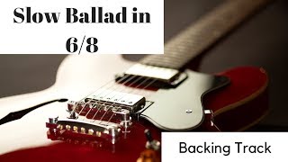 Video thumbnail of "Soulful Slow Ballad in 6/8 Backing Track"
