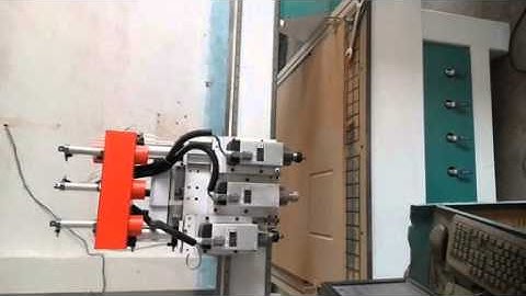 3 spindles ATC cnc router making door/3 spindles alat auto changer cnc router membuat pintu 1325