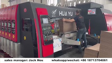 China Inline flexo folder gluer I fully auto printer slotter die cutter folder gluer machine