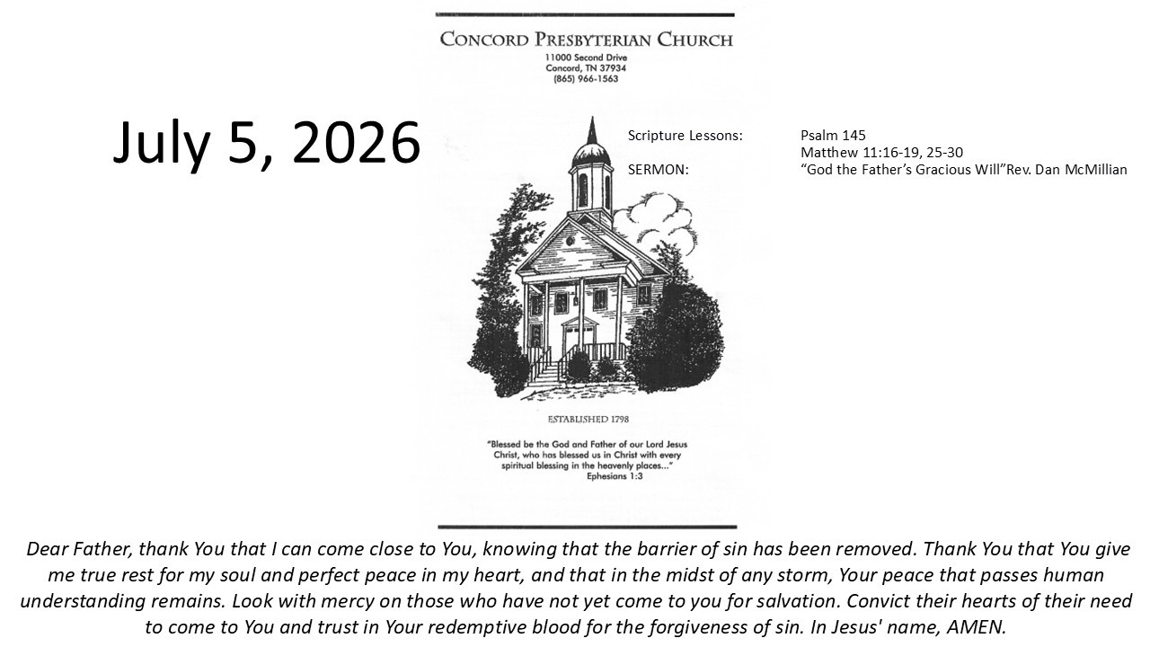 CPC Sermon July 5, 2026