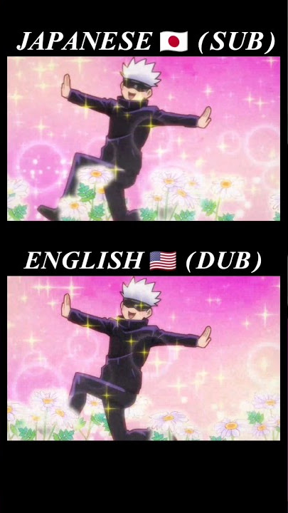 I'll murder you (Sub vs Dub) #shorts #anime #gojo #dubbing #animeedit #subvsdub #sub #kawaii