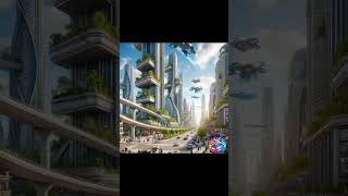 Future City 2045: Where Nature Meets Technology 🌆 #Shorts