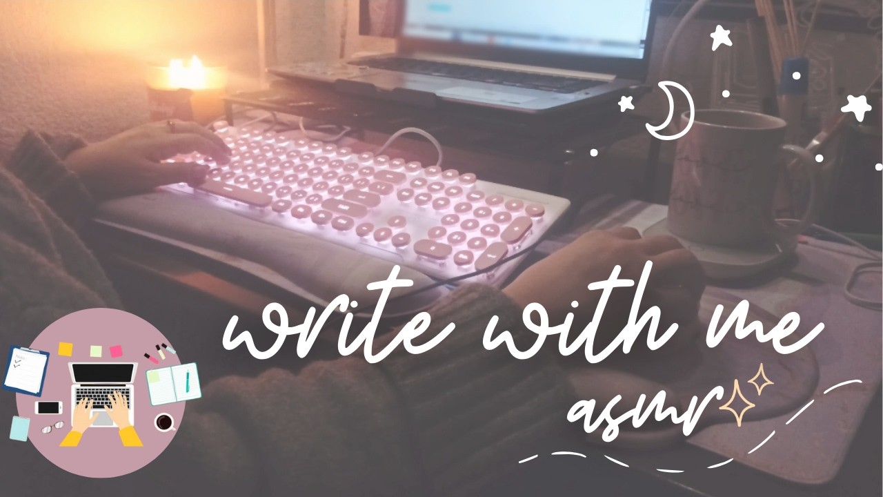 Write with me ✨ asmr typing & soft music | Madame Books