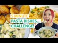 5 MINUTE VEGAN PASTA RECIPES CHALLENGE! (Featuring GNOCCHI!)