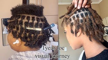 My 1-Year Loc Journey | Visual Transformation ✨