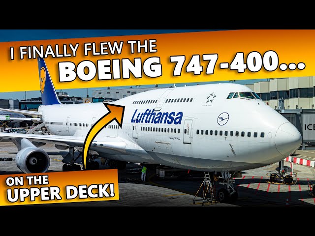 So I Flew on Lufthansa's Boeing 747-400 - YouTube