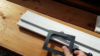 How to router out a door jamb hinges and install with Milescraft Hinge Mortise kit (part 1).