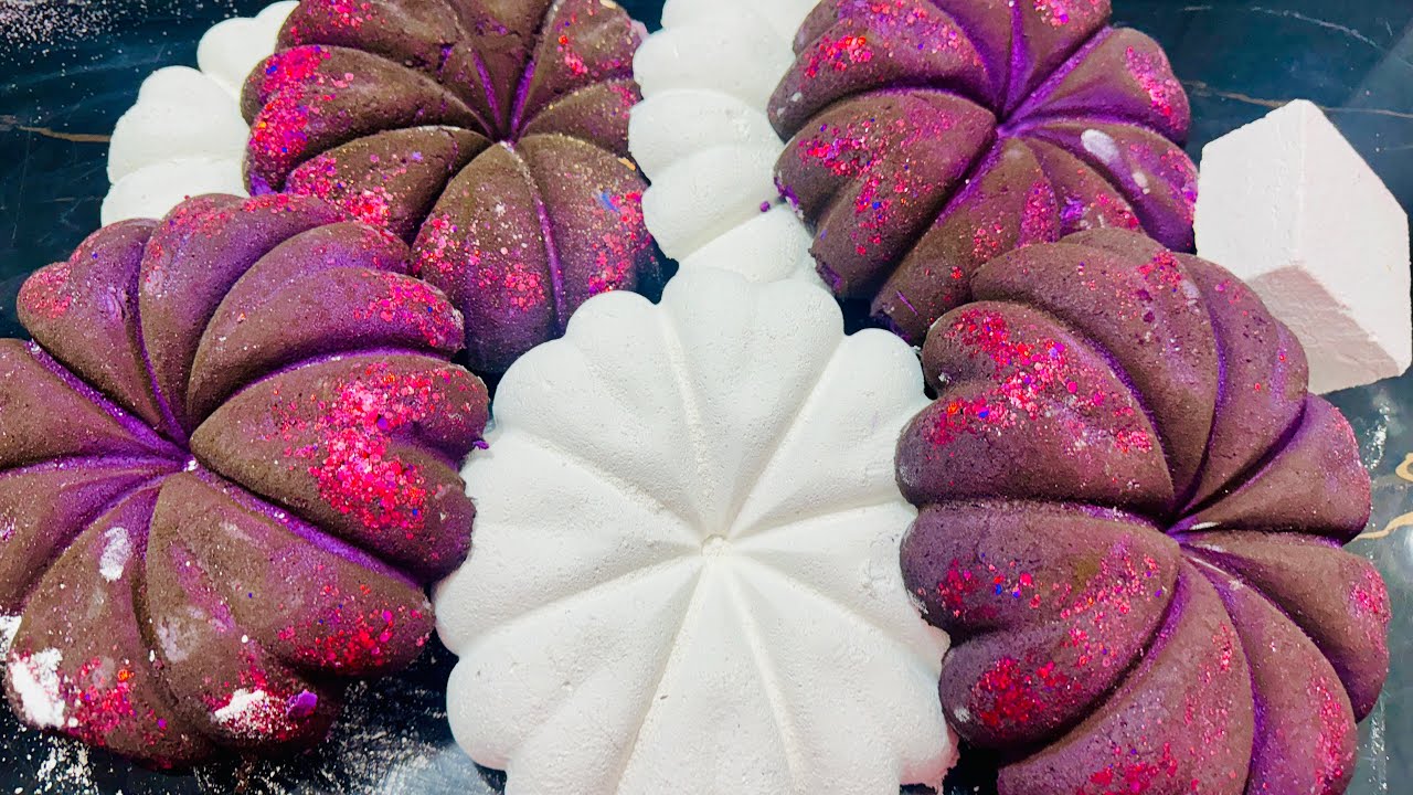 Soft Fluffy Pumpkin Dyed Chalk ASMR Crushing | Oddy Satisfying ASMR