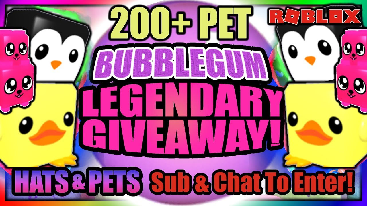 Bubblegum Simulator Pet Giveaway Toy Land Update 13 Roblox Live Event Stream دیدئو Dideo - update 13 new legendary pets toy land bubble gum simulator roblox