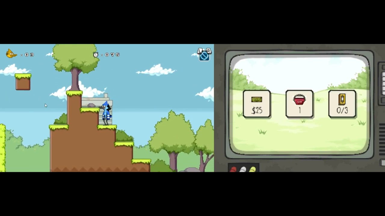 Regular Show: Mordecai and Rigby in 8-Bit Land [3DS].Прохождение. 1 - ЗА ГРАНЬЮ ДОБРА И ЗЛА!