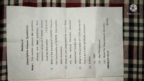 BCA 6th Semester Computer Network Security Paper 2021 I BCA 2021