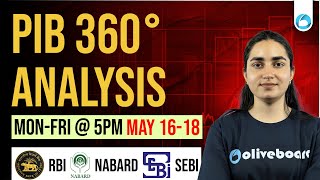 16-18th MAY | PIB News Analysis | PIB Current Affairs | RBI Grade B | NABARD Grade A | SEBI Grade A