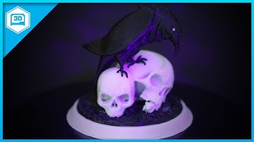 Raven Skull Statue #3dprinting #timelapse @adafruit #adafruit