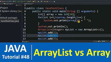 Java Tutorial #48 - Java ArrayList vs Array with Examples
