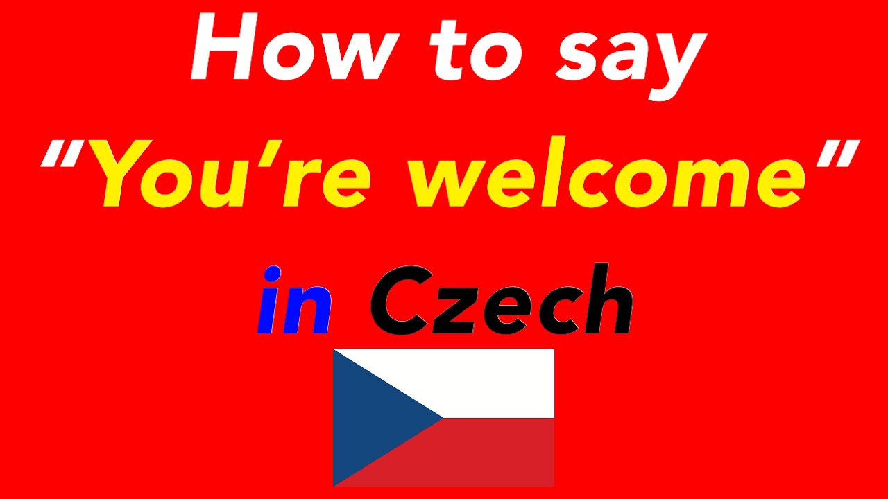 How to say “You’re in Czech How to speak “You’re in