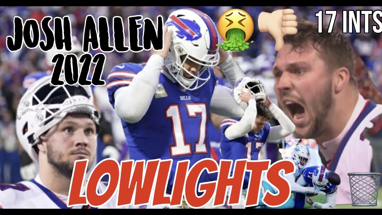 Every Josh Allen Interception 2022 Lowlights Most turnovers by a QB