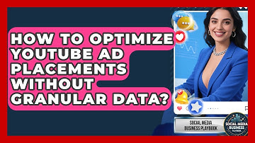 How To Optimize YouTube Ad Placements Without Granular Data? - Social Media Business Playbook