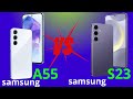 Samsung galaxy s23 vs galaxy a55 5g  meilleur choix   comparatif complet