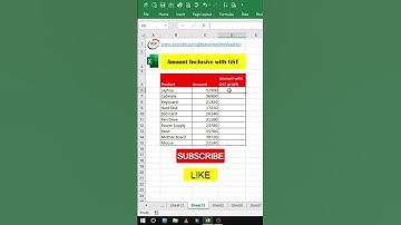 GST calculation in excel | How to calculate 18% GST in excel #shorts #excelshorts