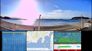 【大寒波】江の島 片瀬海岸 お天気情報：Enoshima KataseCoast WeterInformation