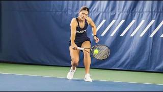 Navy Sports Magazine - Anna Jordaan - Womens Tennis
Navy junior Anna Jordaan joins the Navy Sports Magazine Show ahead of Saturdays Star Match against Army in Annapolis.
Jordaan has paired up with Peyton Philemon to go 10-3 in doubles play, and shes also won six of her last seven singles matches heading into this weekend. Navy Sports Magazine - Anna Jordaan - Womens Tennis