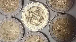 2 Euro Greece 2002 Value 80.000€ ? Letter 'S' #youtube #coin