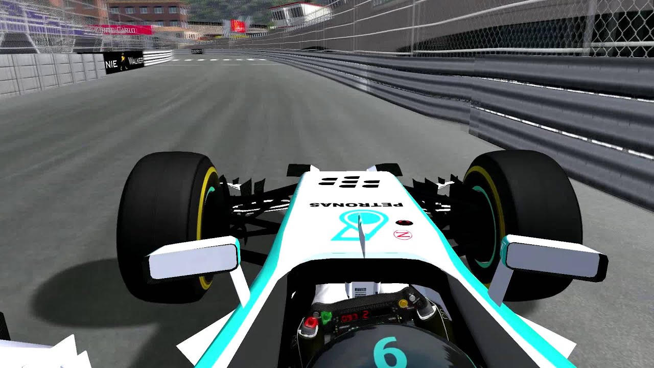 F1 2014 Nico Rosberg Monaco Onboard - rFactor