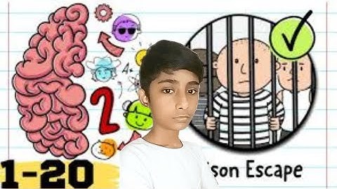 Brain Test 2 Tricky Stories PRISON ESCAPE All Levels 1-20 Solution or Walkthrough #gameplay  🎮🎮🎮