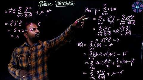 Poisson Distribution- Mean and Variance