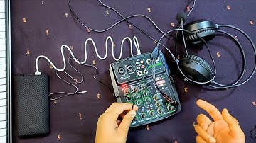 xamxb4 audio mixer Unboxing And Review With - music Keyboard /Mic /headphone - With 📱 Mobile