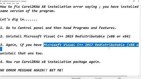 CORELDRAW X8 INSTALLATION ERROR SOLVED