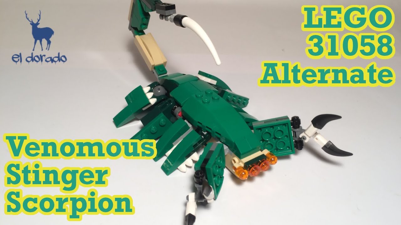 LEGO CREATOR 3in1 31058 MightyDinos. AlternateBuild - Scorpion (designed by  LegoOri) --SpeedBuild - YouTube