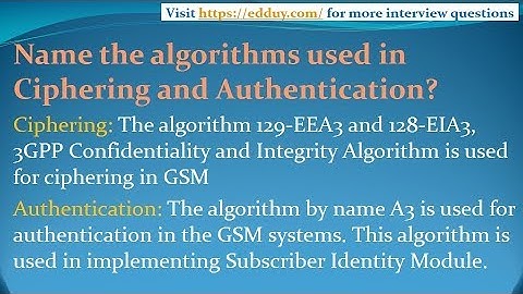 GSM Interview Questions and Answers for freshers and experienced   Part 2