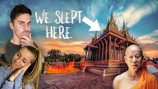 I asked a CAMBODIAN MONK to sleep in his TEMPLE