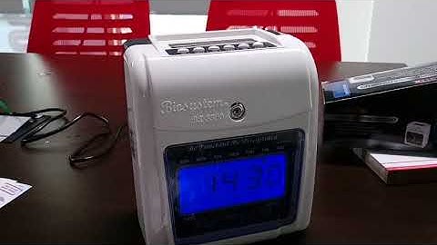 Time Recorder Biosystem BX3300 | Punch Card Machine