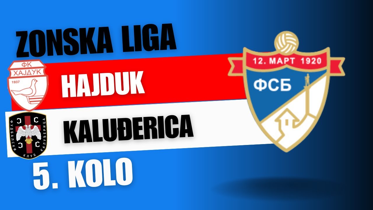 Hajduk - Kaluđerica (09. 09. 2023.) Zonska liga Beograd, 5. Kolo
