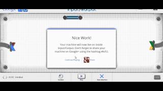 Google Input/Output Machine 2012 Shortest Solution - Un-Gravity Ball