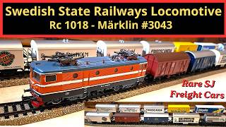 Märklin Rc Locomotive & Date‑Stamped SJ Freight Cars - Swedish Train Set Unboxed