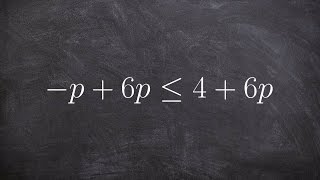 Solving a multi-step inequality with variables on both sides