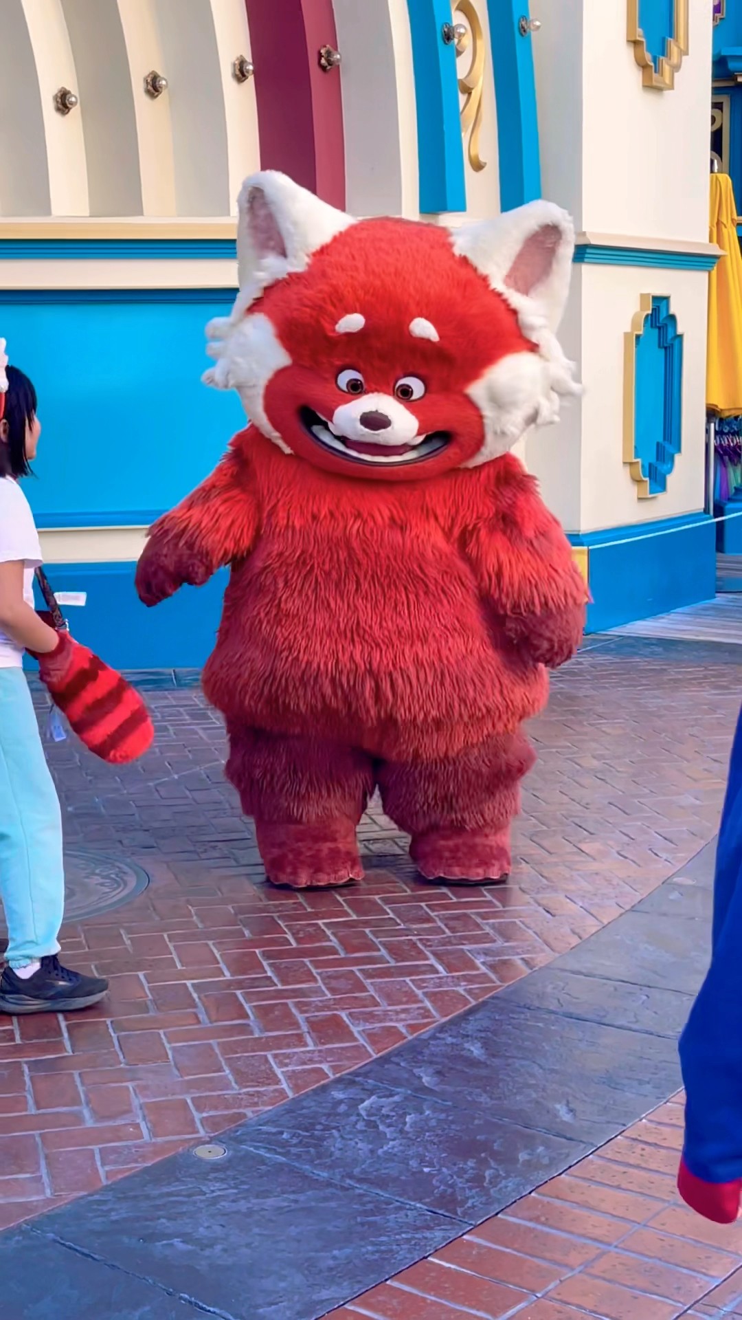 Mei Mei the Red Panda from Turning Red at Disney California