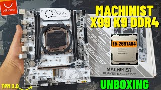 CHEGOU! MACHINIST X99 K9, TPM 2.0, SECURE BOOT E TESTE COM O XEON 2697AV4