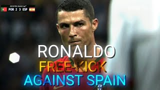Ronaldo Free Kick Against Spain Edit Ronaldo Ahp Sports