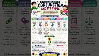 Conjunction and its types ✨