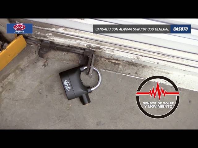 CANDADO ALARMA  Nuevo CANDADO CON ALARMA 🔐 Cuenta con la mejor