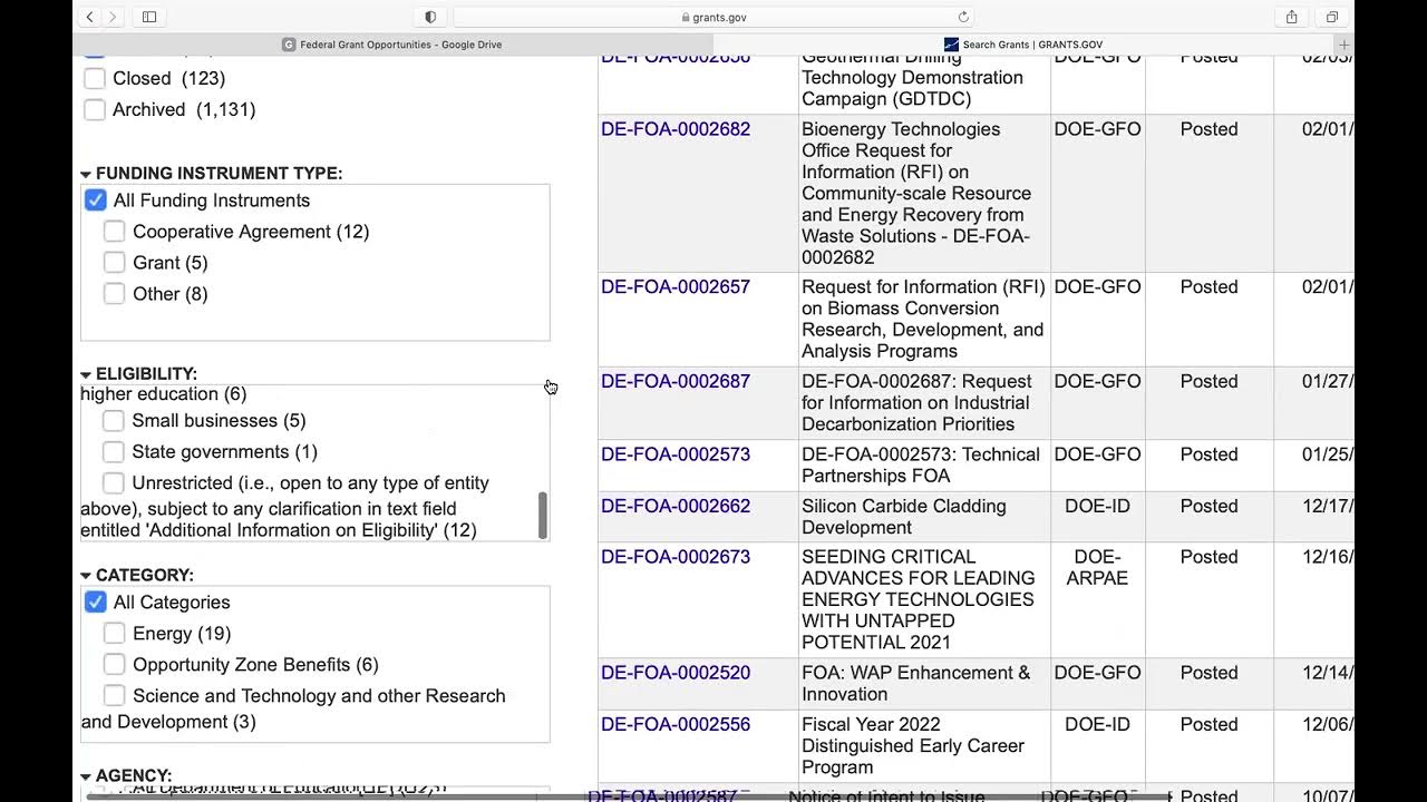 How To Find Federal Grants On Grants gov YouTube how-to-find-federal-grants-on-grants-gov-youtube