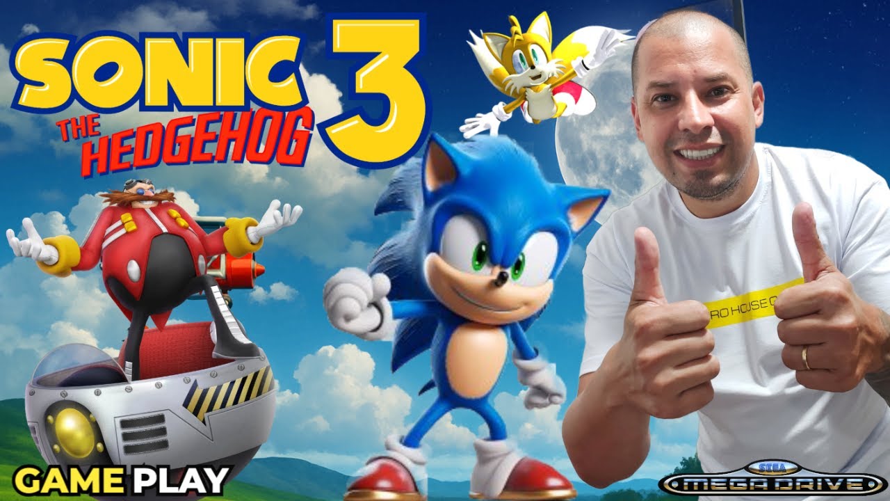 Sonic 3 É MUITA VELOCIDADE! | GAMEPLAY - Melhores Momentos  – Parte 1
