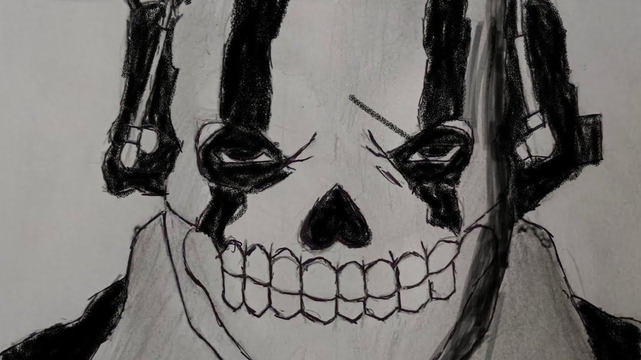 How To Draw Call fo Duty Ghost | Sketch
