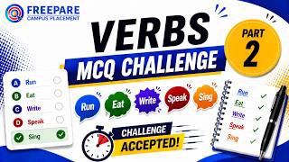 Verbs MCQ Challenge Part 2 | English Grammar Quiz for Placement &amp; Competitive Exams