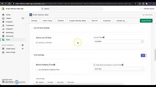 Disable Delivery Time option from Order Delivery Date shopify app