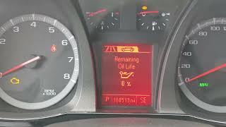 2017 GMC TERRAIN Oil Reset